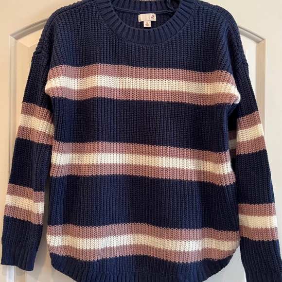 So sweater, navy/pink SZ M - Picture 1 of 3